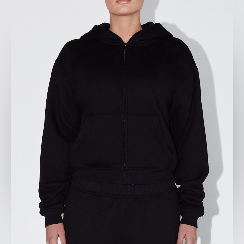 Khy fleece zip hoodie with oversized hood - Picture 2 of 8